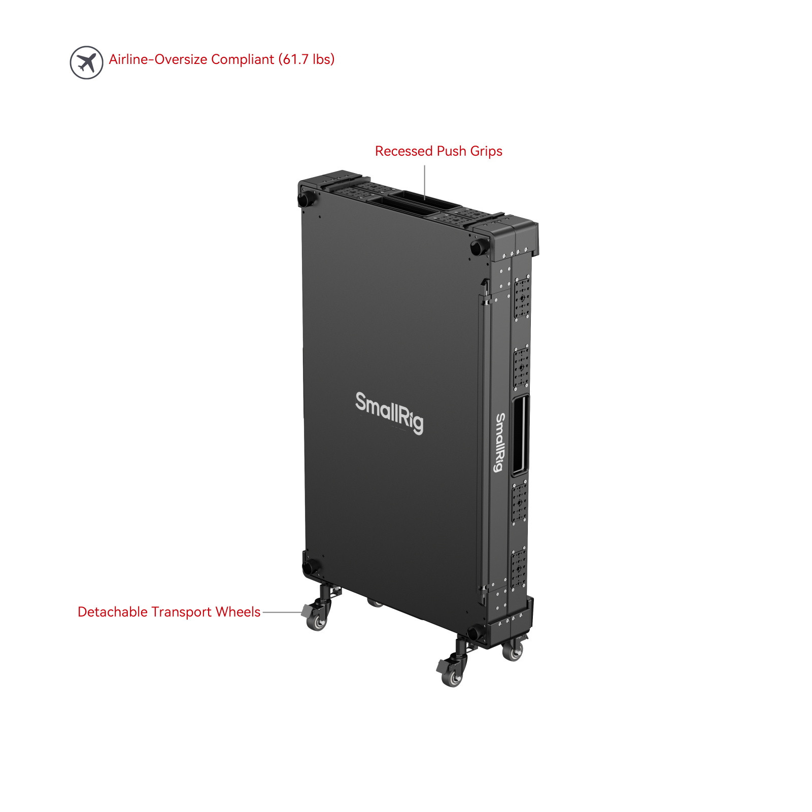 SmallRig 36" Lightweight Video Production Camera Cart MD4573
