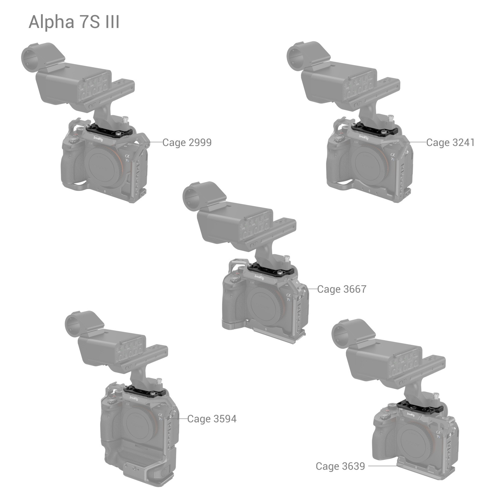 SmallRig Mount Plate Kit for Sony FX3 / FX30 - Christmas Gift Set MD5071