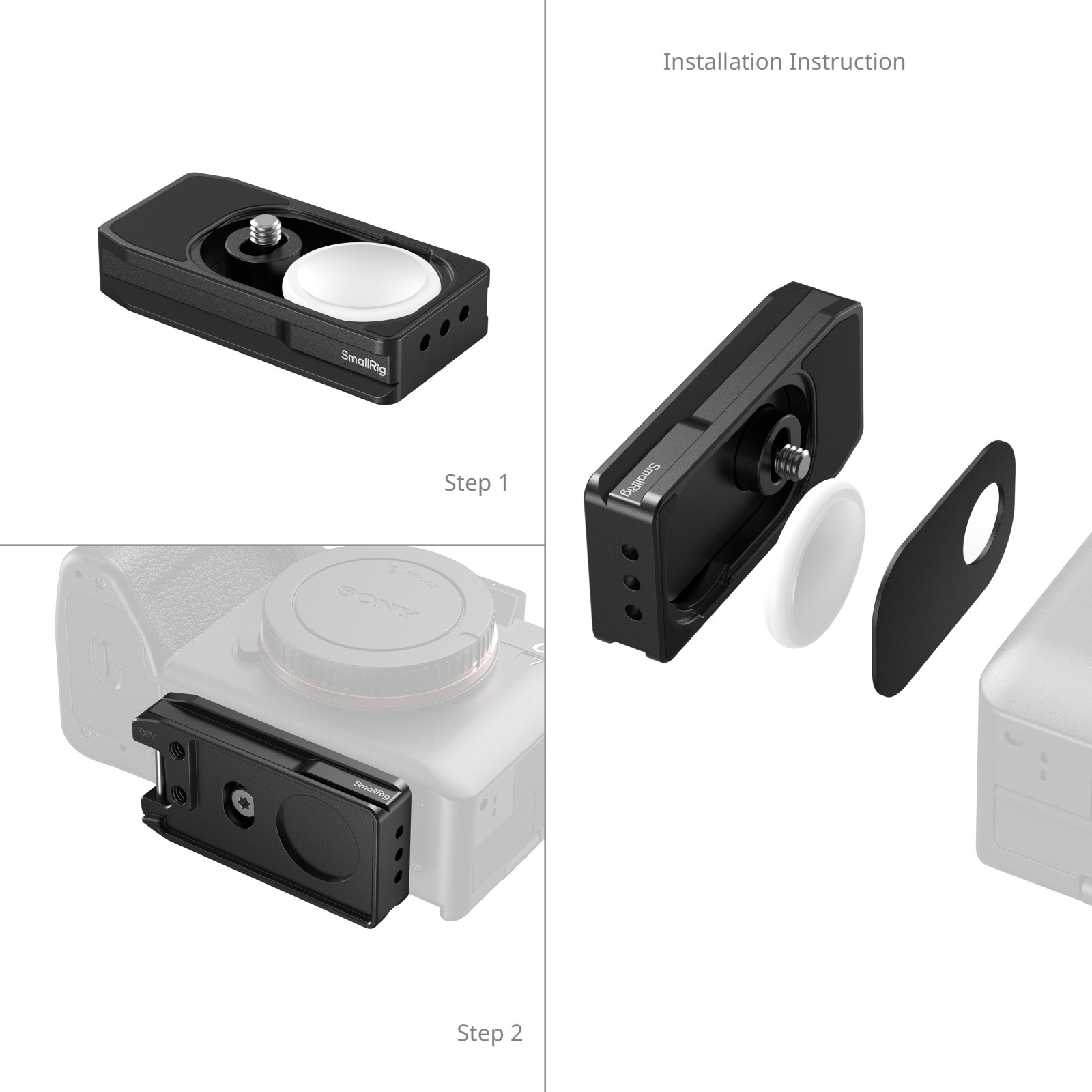 SmallRig Arca-Swiss Mount Plate for AirTag / SmartTag2 MD5422