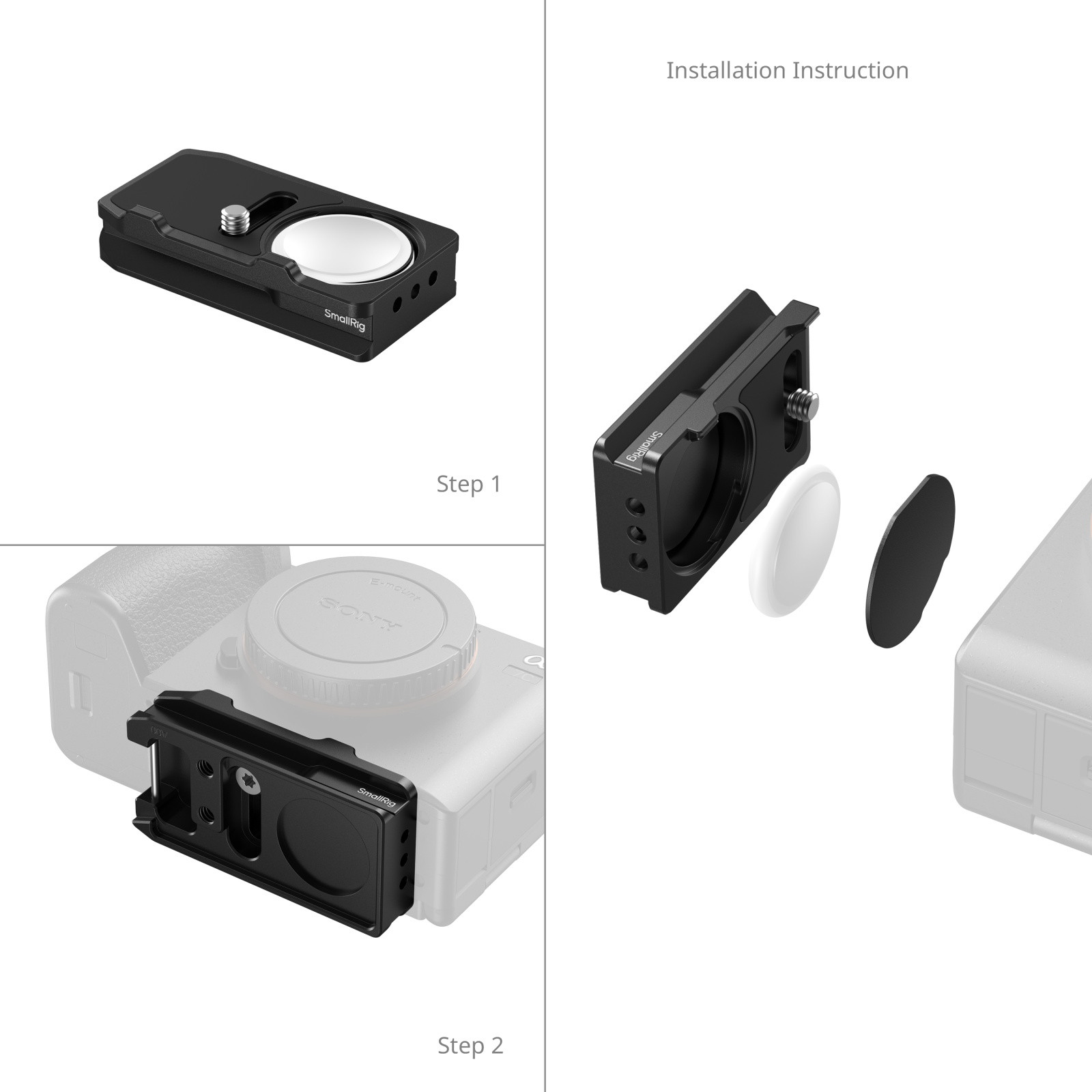 SmallRig Arca-Swiss Mount Plate for AirTag for Sony MD5423