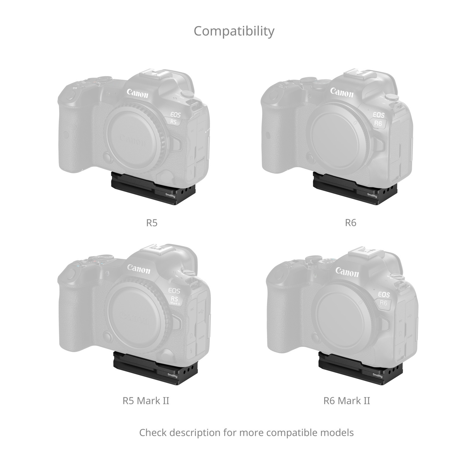 SmallRig Arca-Swiss Mount Plate for AirTag for Canon MD5424