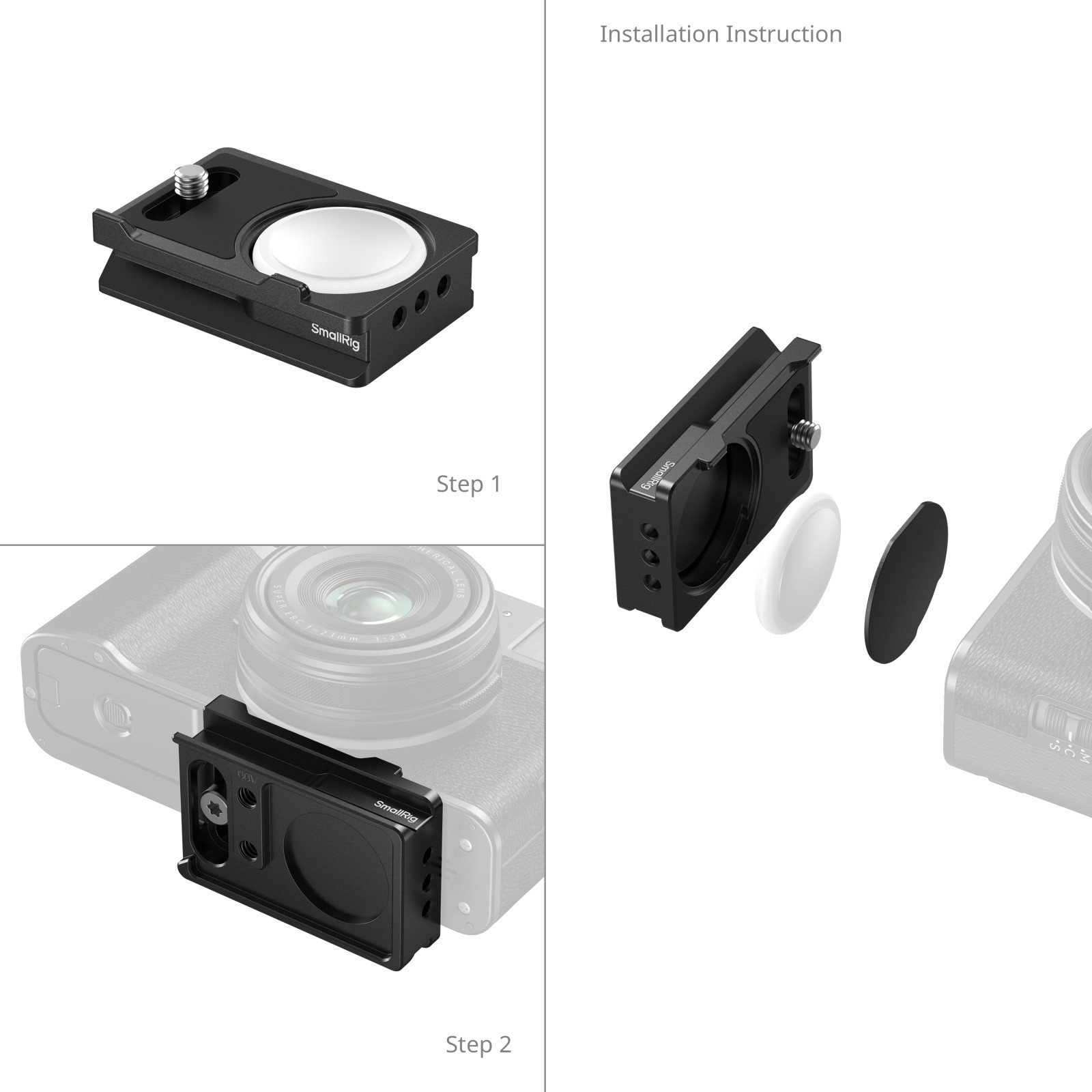 SmallRig Arca-Swiss Mount Plate for AirTag for FUJIFILM MD5425