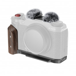 SmallRig L-Shape Mount Plate with Wooden Handle for FUJIFILM X-M5 (Black) 5260