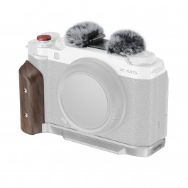 SmallRig L-Shape Mount Plate with Wooden Handle for FUJIFILM X-M5 (Silver) 5261
