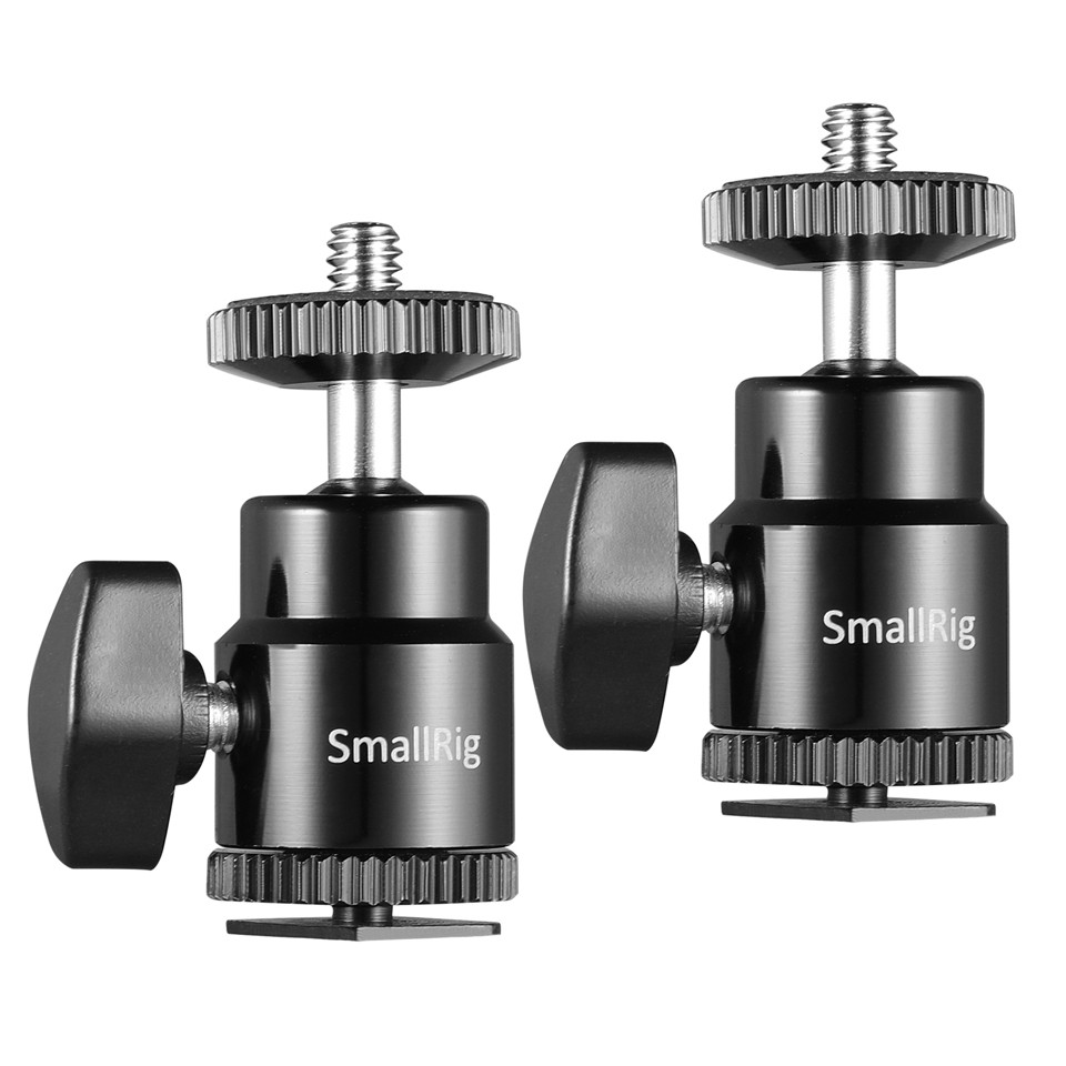 SmallRig 1/4" Camera Hot shoe Mount with Additional 1/4" Screw (2pcs Pack)2059