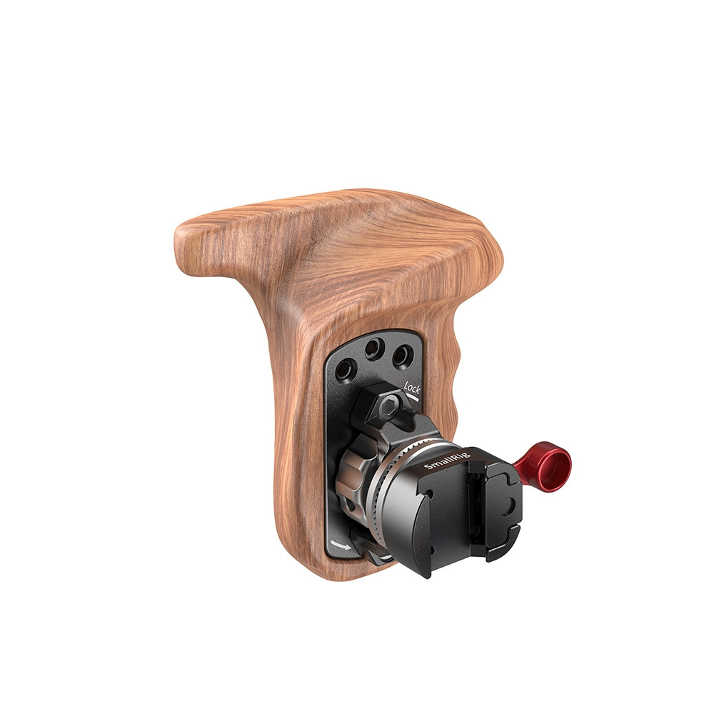 SmallRig Left Side Wooden Grip with NATO Mount 2118C