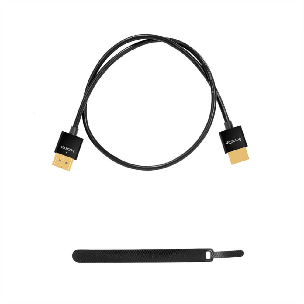 Compatible with GoPro Hero 7/6 / 5 for Sony A6600 / A6400-3042 Super Flexible Slim High Speed 4K 60Hz HDR HDMI 2.0 Micro HDMI to HDMI Cable SmallRig Ultra Thin HDMI Cable 35cm/1.15Ft 