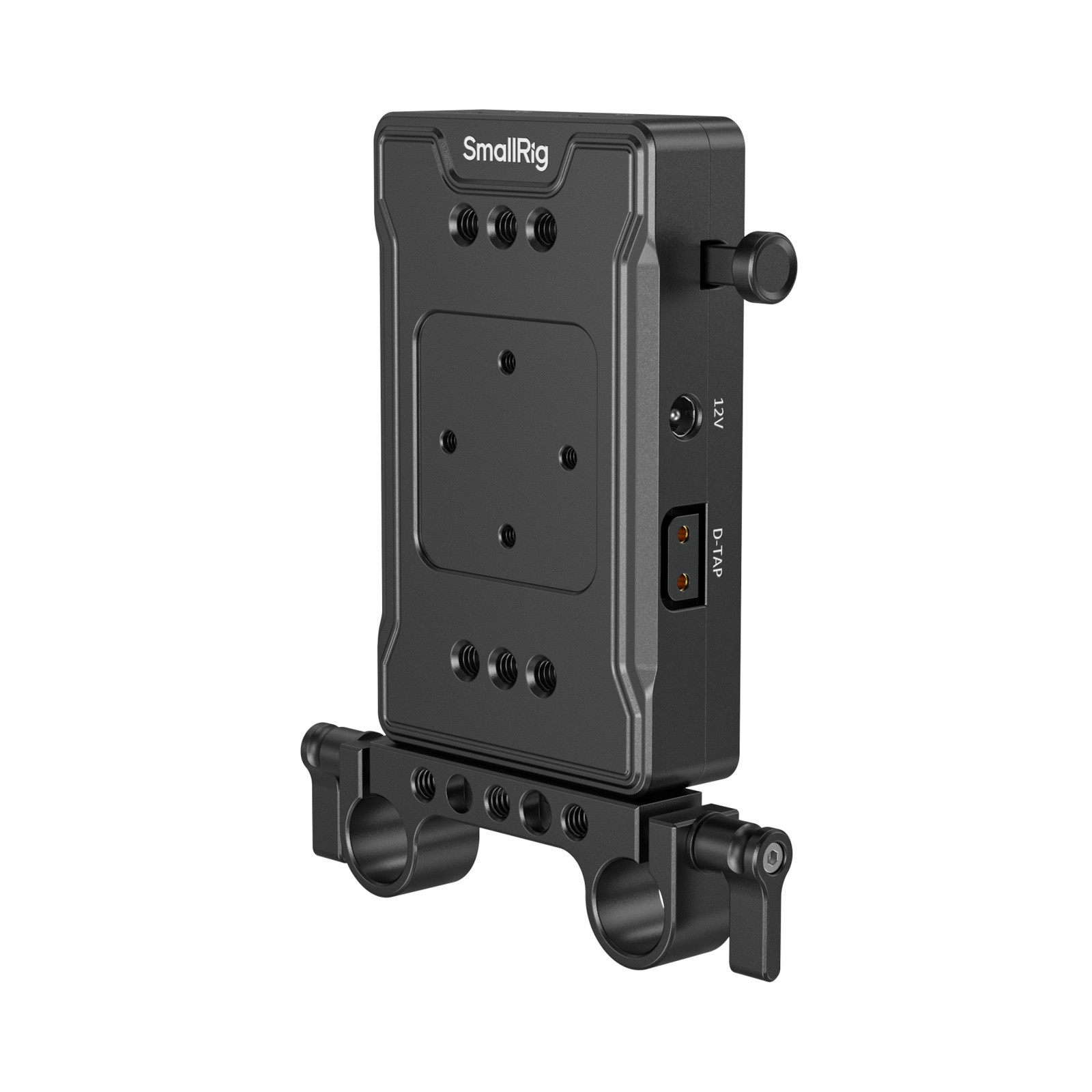 SmallRig V Mount Battery Adapter Plate (Basic Version) with Dual Rod Clamp 3498B