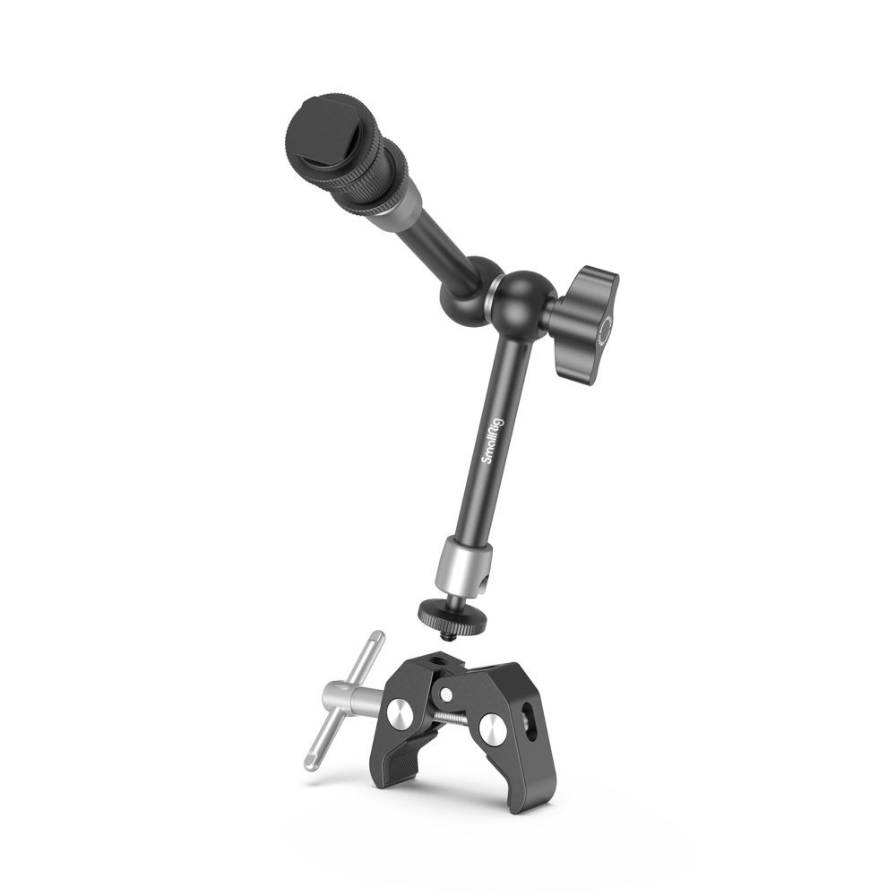 SmallRig Super Clamp and Magic Arm (11) w/Cold Shoe Mount for  Monitor-1498B+735