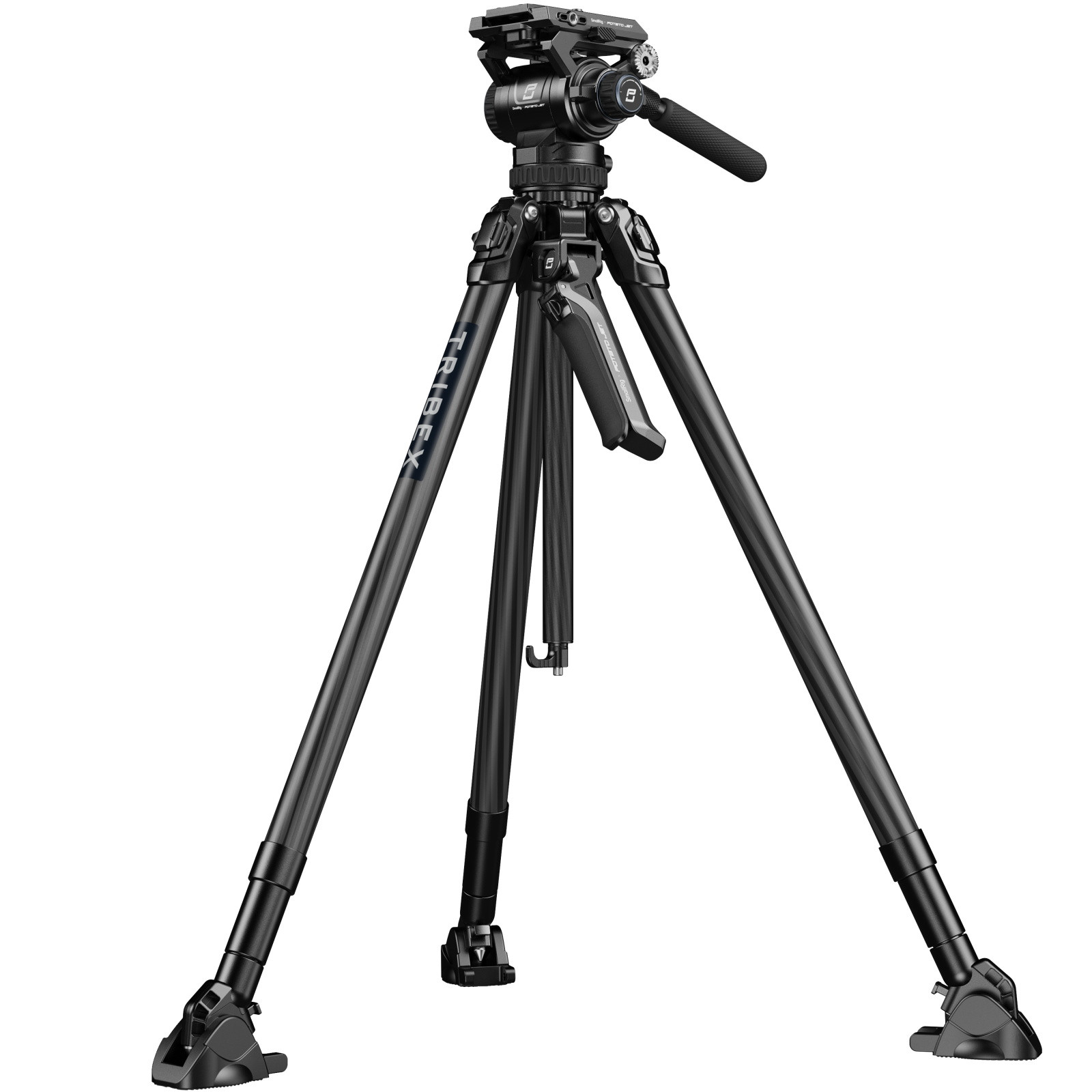 SMALLRIG CT150 Travel Video Tripod Kit, Carbon Fiber, Black, 61.8 - View #5
