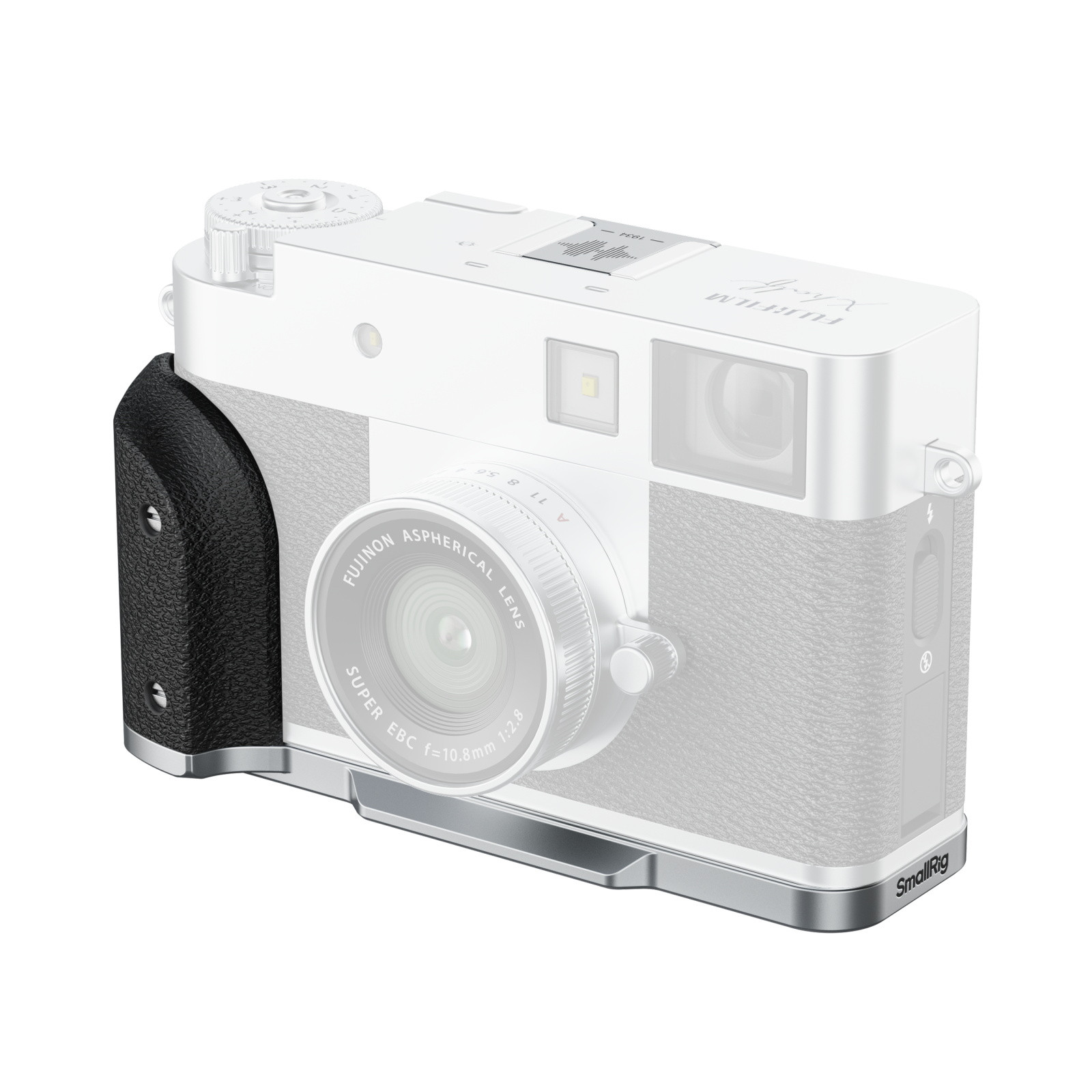 SmallRig L-Shaped Mount Plate with Silicone Handle for FUJIFILM X half (Silver) 5216