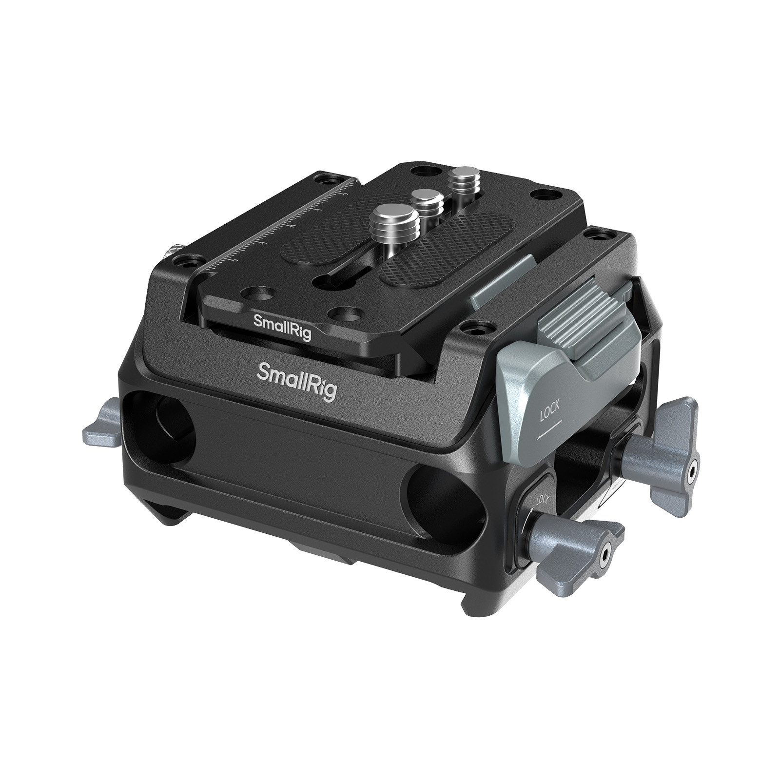 SmallRig Manfrotto-Type Mount Plate Kit with 15mm Dual Rod Clamp 5366