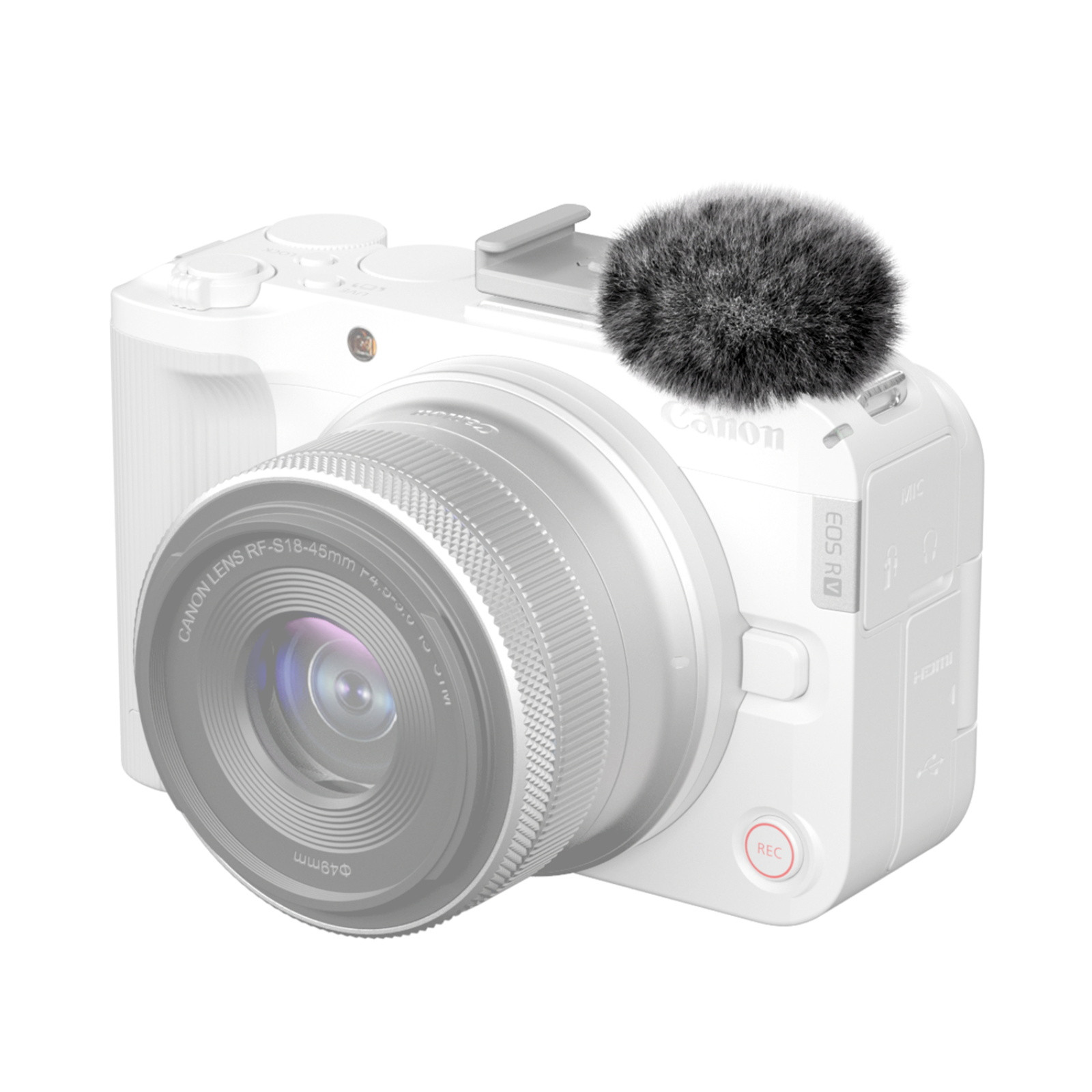 SmallRig Furry Windscreen Kit for Canon EOS R50 V (2pcs) 5434
