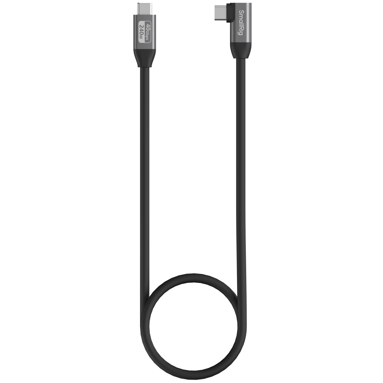 SmallRig USB-C Data Cable (Straight to Angled, 100cm / 39.4in) (40Gbps + 240W + 8K) 5732