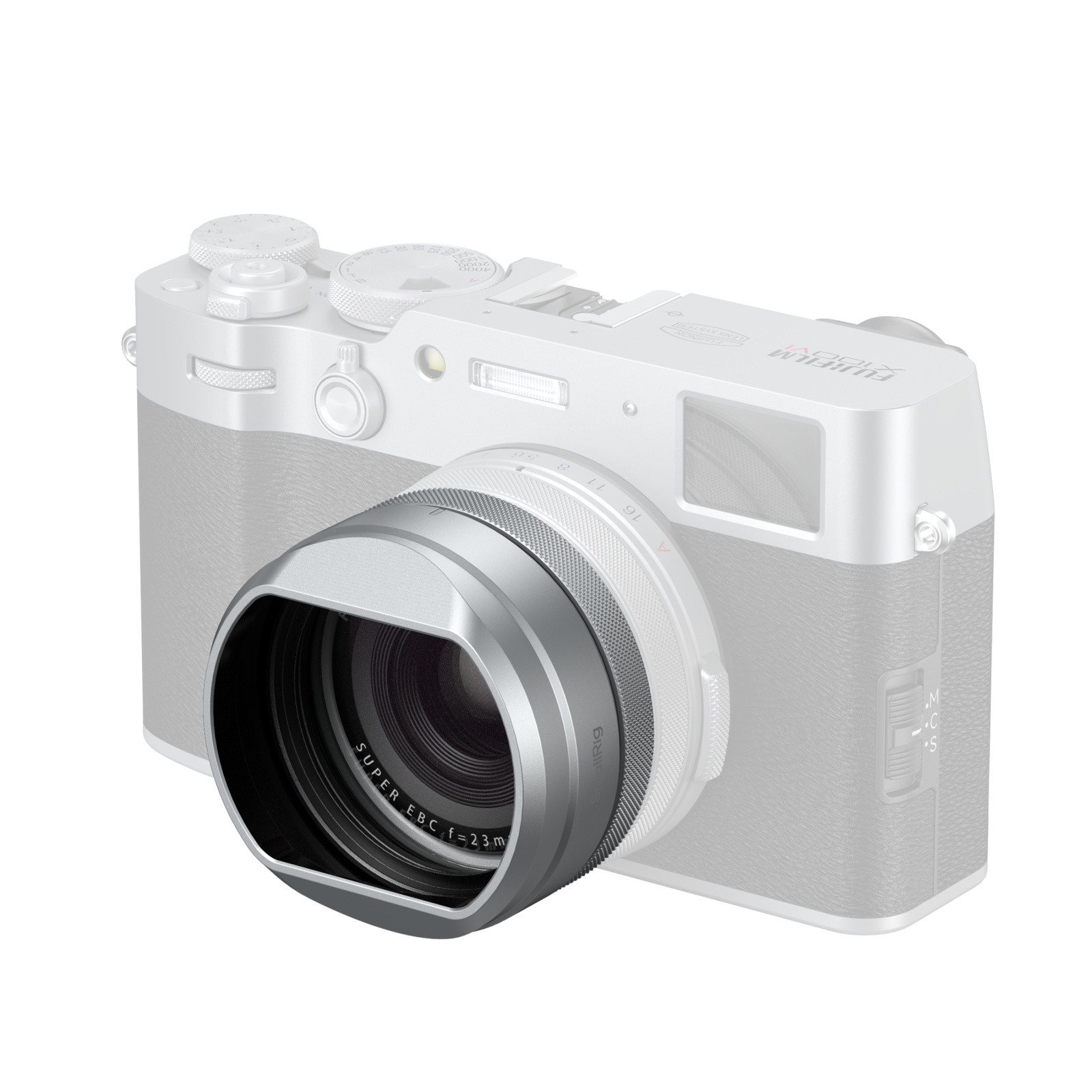 SmallRig UV Filter with Lens Hood Kit for FUJIFILM X100VI / X100V (Silver) 5851