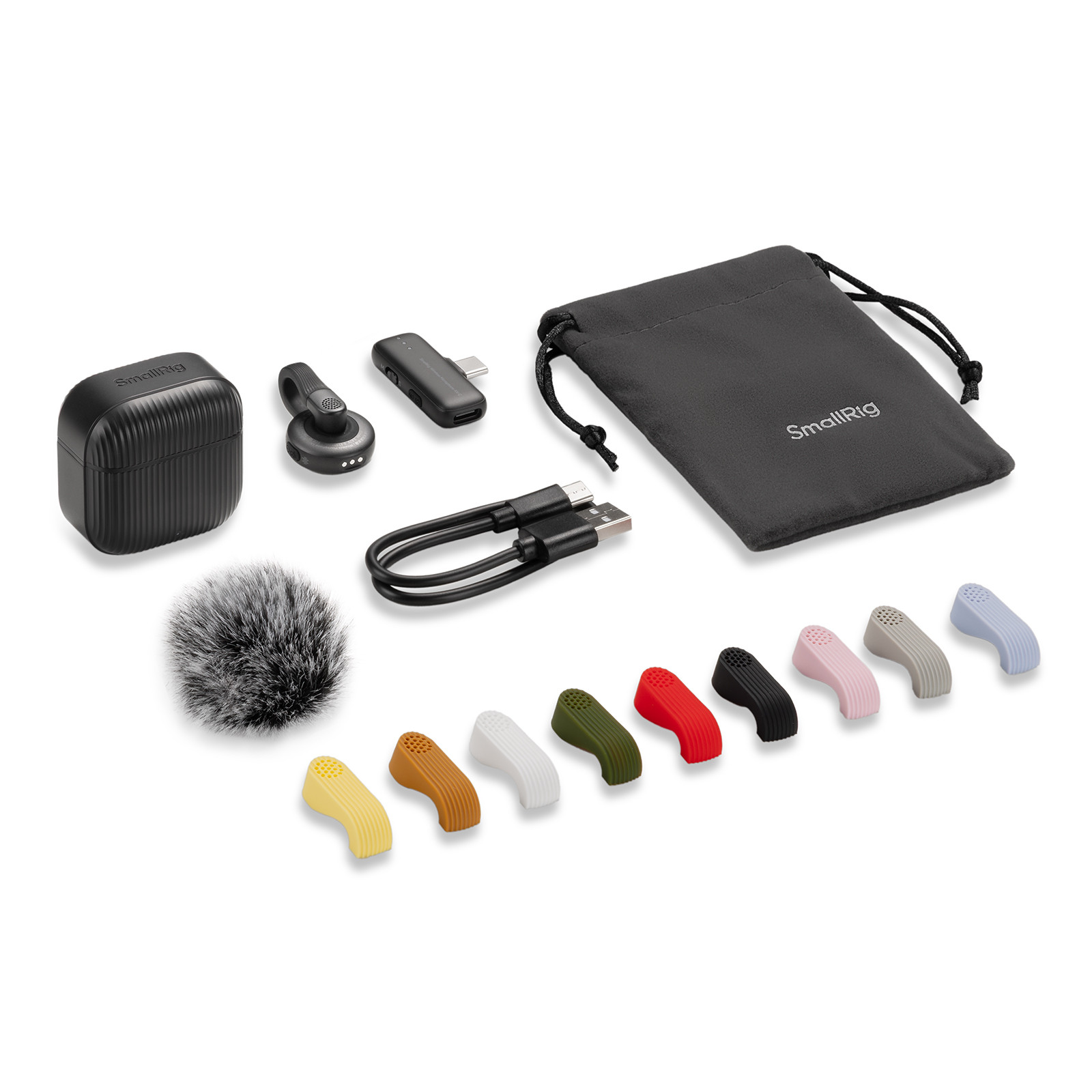 SmallRig S70-C1 Wireless Microphone with USB-C Adapter for Phones (Black) 6546