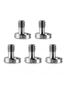 SMALLRIG D Shaft D-Ring Thumb Screw Adapter 1/4''-20 Thead for Camera Tripod QR Quick Release Plate, Pack of 5-1880