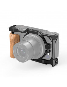 SmallRig Cage with Wooden Handgrip for Sony ZV-1F / ZV-1 Camera 2937