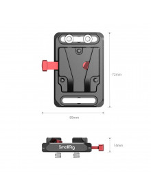 SmallRig Mini V Mount Battery Plate 2987