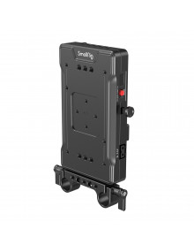 SmallRig V Mount Battery Adapter Plate with Dual 15mm Rod Clamp 3203