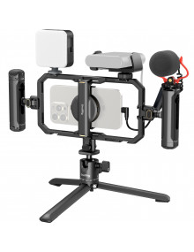 SmallRig All-in-One Video Kit For Smartphone Creators with Audio and Lighting System Full Quick Pro Edition 4704