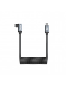 SmallRig USB-C (Straight) to USB-C (Angled) Coiled Data Cable 4792