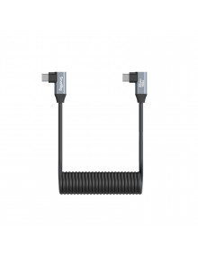 SmallRig USB-C (Angled) to USB-C (Angled) Coiled Data Cable 4793