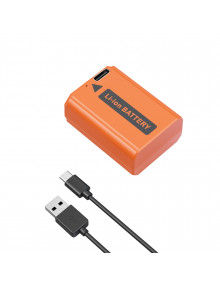 SmallRig USB-C Rechargeable Camera Battery for Sony NP-FW50 (Orange) 4965