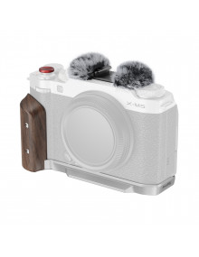 SmallRig L-Shape Mount Plate with Wooden Handle for FUJIFILM X-M5 (Silver) 5261