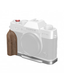 SmallRig L-Shaped Mount Plate with Wooden Handle for FUJIFILM X-T30 / X-T30 II / X-T30 III (Silver) 5667