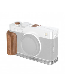 SmallRig L-Shaped Mount Plate with Wooden Handle for FUJIFILM X-E5 (Rosewood, Silver) 5984