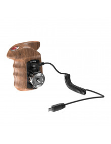 SmallRig Right Side Wooden Hand Grip with Record Start/Stop Remote Trigger for Sony Mirrorless Cameras HSR2511